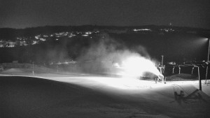 Skiareál Hlubočky - Horní část sjezdovky skiareálu Hlubočky - 1.2.2026 v 05:30