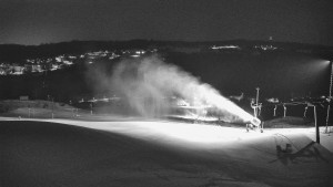 Skiareál Hlubočky - Horní část sjezdovky skiareálu Hlubočky - 1.2.2026 v 06:10