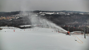 Skiareál Hlubočky - Horní část sjezdovky skiareálu Hlubočky - 1.2.2026 v 07:25