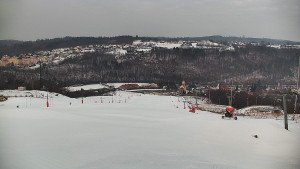 Skiareál Hlubočky - Horní část sjezdovky skiareálu Hlubočky - 1.2.2026 v 07:50