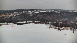 Skiareál Hlubočky - Horní část sjezdovky skiareálu Hlubočky - 1.2.2026 v 08:10