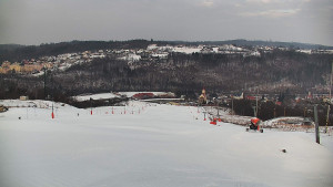 Skiareál Hlubočky - Horní část sjezdovky skiareálu Hlubočky - 1.2.2026 v 08:30