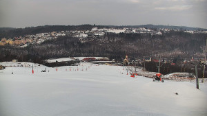 Skiareál Hlubočky - Horní část sjezdovky skiareálu Hlubočky - 1.2.2026 v 08:35