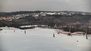 Skiareál Hlubočky - Horní část sjezdovky skiareálu Hlubočky - 1.2.2026 v 08:50