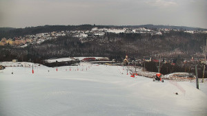 Skiareál Hlubočky - Horní část sjezdovky skiareálu Hlubočky - 1.2.2026 v 09:00