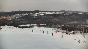 Skiareál Hlubočky - Horní část sjezdovky skiareálu Hlubočky - 1.2.2026 v 09:05