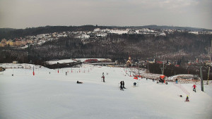 Skiareál Hlubočky - Horní část sjezdovky skiareálu Hlubočky - 1.2.2026 v 09:10
