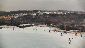 Skiareál Hlubočky - Horní část sjezdovky skiareálu Hlubočky - 1.2.2026 v 09:20