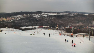 Skiareál Hlubočky - Horní část sjezdovky skiareálu Hlubočky - 1.2.2026 v 09:30