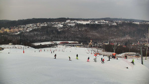 Skiareál Hlubočky - Horní část sjezdovky skiareálu Hlubočky - 1.2.2026 v 09:35