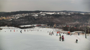 Skiareál Hlubočky - Horní část sjezdovky skiareálu Hlubočky - 1.2.2026 v 09:40