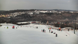 Skiareál Hlubočky - Horní část sjezdovky skiareálu Hlubočky - 1.2.2026 v 09:50