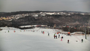 Skiareál Hlubočky - Horní část sjezdovky skiareálu Hlubočky - 1.2.2026 v 10:00