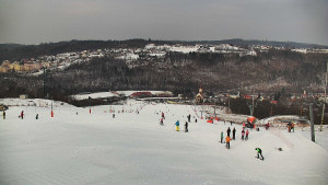 Skiareál Hlubočky - Horní část sjezdovky skiareálu Hlubočky - 1.2.2026 v 10:05