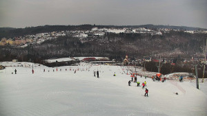 Skiareál Hlubočky - Horní část sjezdovky skiareálu Hlubočky - 1.2.2026 v 10:15