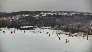 Skiareál Hlubočky - Horní část sjezdovky skiareálu Hlubočky - 1.2.2026 v 10:25