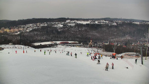 Skiareál Hlubočky - Horní část sjezdovky skiareálu Hlubočky - 1.2.2026 v 10:30