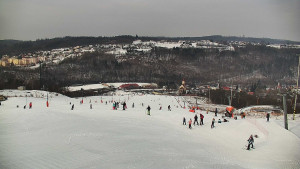 Skiareál Hlubočky - Horní část sjezdovky skiareálu Hlubočky - 1.2.2026 v 10:40