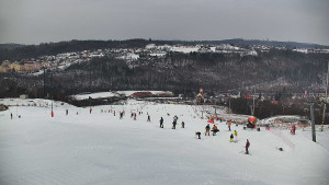 Skiareál Hlubočky - Horní část sjezdovky skiareálu Hlubočky - 1.2.2026 v 10:55 Skiareál Hlubočky - Horní část sjezdovky skiareálu Hlubočky - 1.2.2026 v 10:55
