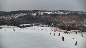 Skiareál Hlubočky - Horní část sjezdovky skiareálu Hlubočky - 1.2.2026 v 11:00