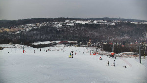 Skiareál Hlubočky - Horní část sjezdovky skiareálu Hlubočky - 1.2.2026 v 11:05