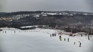 Skiareál Hlubočky - Horní část sjezdovky skiareálu Hlubočky - 1.2.2026 v 11:10