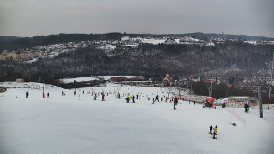 Skiareál Hlubočky - Horní část sjezdovky skiareálu Hlubočky - 1.2.2026 v 11:20