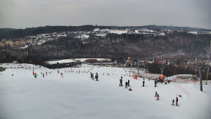 Skiareál Hlubočky - Horní část sjezdovky skiareálu Hlubočky - 1.2.2026 v 11:30