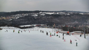 Skiareál Hlubočky - Horní část sjezdovky skiareálu Hlubočky - 1.2.2026 v 11:35