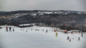 Skiareál Hlubočky - Horní část sjezdovky skiareálu Hlubočky - 1.2.2026 v 11:40