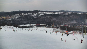 Skiareál Hlubočky - Horní část sjezdovky skiareálu Hlubočky - 1.2.2026 v 11:45