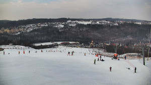 Skiareál Hlubočky - Horní část sjezdovky skiareálu Hlubočky - 1.2.2026 v 12:00