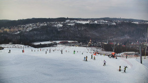 Skiareál Hlubočky - Horní část sjezdovky skiareálu Hlubočky - 1.2.2026 v 12:20