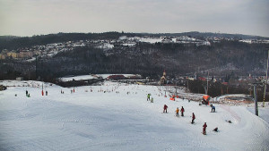 Skiareál Hlubočky - Horní část sjezdovky skiareálu Hlubočky - 1.2.2026 v 12:25