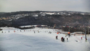 Skiareál Hlubočky - Horní část sjezdovky skiareálu Hlubočky - 1.2.2026 v 12:30