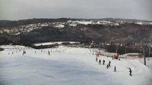 Skiareál Hlubočky - Horní část sjezdovky skiareálu Hlubočky - 1.2.2026 v 12:35