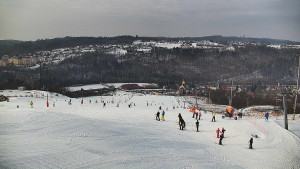Skiareál Hlubočky - Horní část sjezdovky skiareálu Hlubočky - 1.2.2026 v 12:40