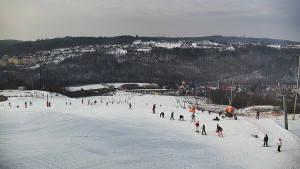 Skiareál Hlubočky - Horní část sjezdovky skiareálu Hlubočky - 1.2.2026 v 12:45