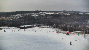 Skiareál Hlubočky - Horní část sjezdovky skiareálu Hlubočky - 1.2.2026 v 12:50