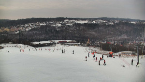 Skiareál Hlubočky - Horní část sjezdovky skiareálu Hlubočky - 1.2.2026 v 13:05