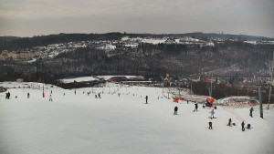 Skiareál Hlubočky - Horní část sjezdovky skiareálu Hlubočky - 1.2.2026 v 13:10
