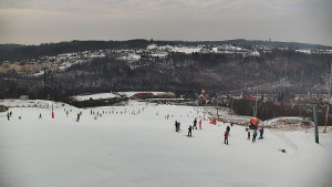 Skiareál Hlubočky - Horní část sjezdovky skiareálu Hlubočky - 1.2.2026 v 13:20