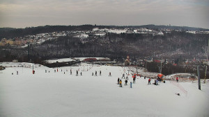 Skiareál Hlubočky - Horní část sjezdovky skiareálu Hlubočky - 1.2.2026 v 13:25