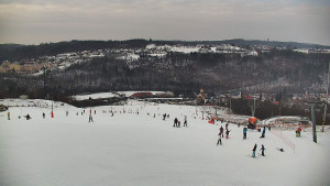 Skiareál Hlubočky - Horní část sjezdovky skiareálu Hlubočky - 1.2.2026 v 13:30