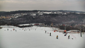 Skiareál Hlubočky - Horní část sjezdovky skiareálu Hlubočky - 1.2.2026 v 13:35