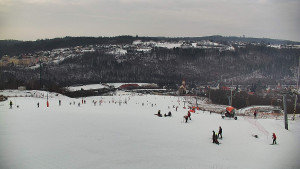 Skiareál Hlubočky - Horní část sjezdovky skiareálu Hlubočky - 1.2.2026 v 13:55 Skiareál Hlubočky - Horní část sjezdovky skiareálu Hlubočky - 1.2.2026 v 13:55