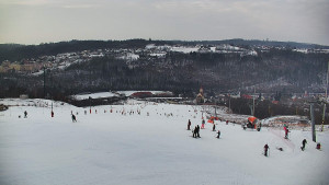 Skiareál Hlubočky - Horní část sjezdovky skiareálu Hlubočky - 1.2.2026 v 14:10