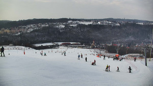 Skiareál Hlubočky - Horní část sjezdovky skiareálu Hlubočky - 1.2.2026 v 14:15