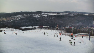 Skiareál Hlubočky - Horní část sjezdovky skiareálu Hlubočky - 1.2.2026 v 14:20