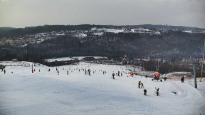 Skiareál Hlubočky - Horní část sjezdovky skiareálu Hlubočky - 1.2.2026 v 14:35